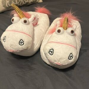 Despicable Me Unicorn Slippers size XL - used, in great condition